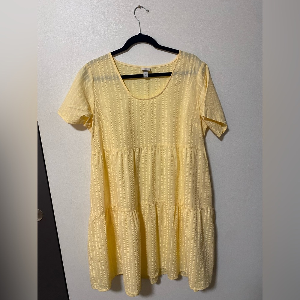 A New Day Scoop Neck A-line Yellow Sun Dress